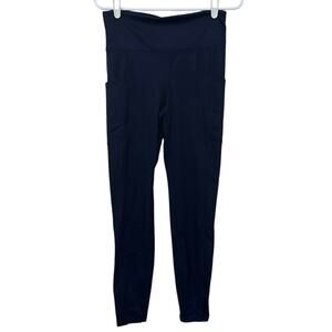 NWT Marika Talia Tummy Control Pocket High Rise Legging Size L Midnight Blue